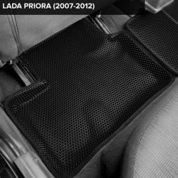 3D коврики EVA с бортами Lada Priora (2007-2013)