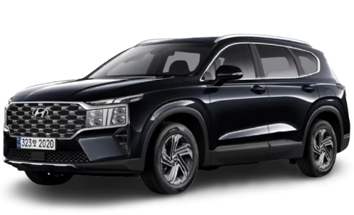 2D коврики EVA в салон на Hyundai Santa Fe IV рестайлинг, 7 мест (2020-н.в.)