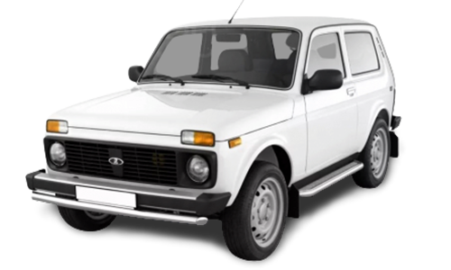 3D коврики EVA с бортами в салон на Lada Нива 3-х дверная (1977-2020)