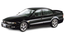 2D коврики EVA в салон  на Mitsubishi Galant VIII, правый руль (1996-2003)