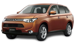 2D коврики EVA в салон и багажник  на Mitsubishi Outlander III (2012-2015)